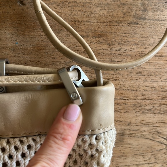 👜 Authentic Rag & Bone Dayton Crochet Bucket Bag – “Natural Net” - Picture 5 of 12